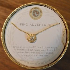 COPY - 18kt Gold Plated 18" Compass Necklace